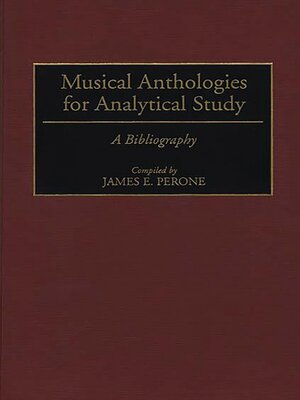 cover image of Musical Anthologies for Analytical Study